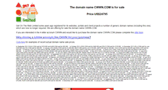 Desktop Screenshot of cwwn.com